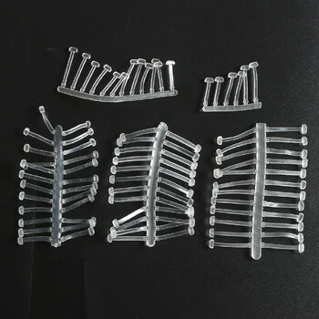 120Pcs/5Sheet Carp Fishing Hair Rig Риболовна стръв Stop Pop Up Rig Stoppers Clear Color Boilie Inserts Риболовни инструменти