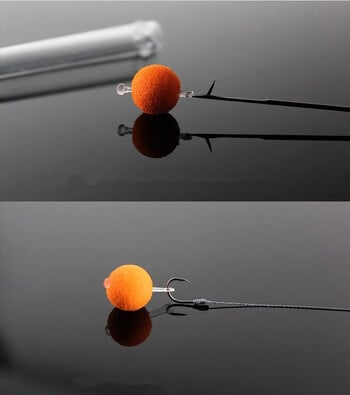 120Pcs/5Sheet Carp Fishing Hair Rig Риболовна стръв Stop Pop Up Rig Stoppers Clear Color Boilie Inserts Риболовни инструменти