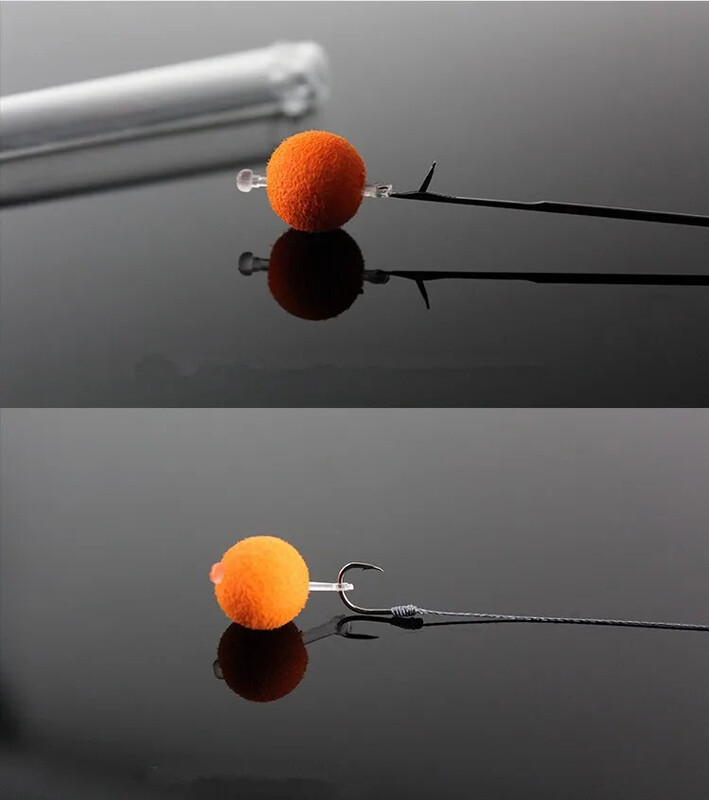 120Pcs/5Sheet Carp Fishing Hair Rig Fishing Bait Stop Pop Up Rig Stoppers Clear Color Boilie Inserts Ribolovni Alati