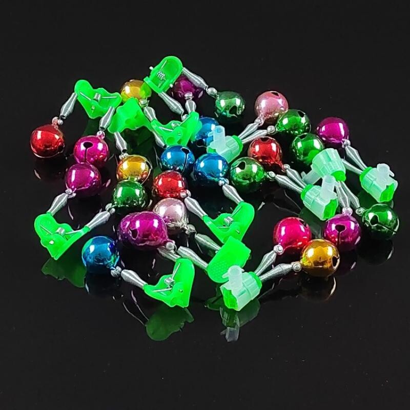 10/5/3/1PC Alarmi za pecanje u boji, štap za pecanje, zvono, stezaljka, vrh, klip, zvona, prsten, ABS pribor za ribolov, metalna zvona na otvorenom