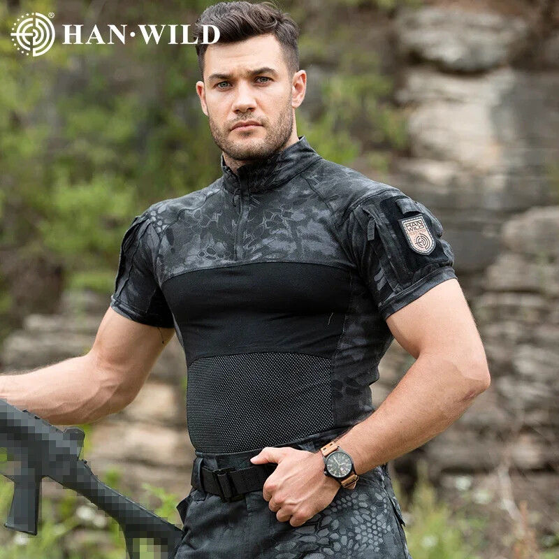Taktické paintballové tričká Softair, pánske bavlnené letné tričko, safari tričko, maskáčové tričká, kempingové, bojové, pracovné, lezecké oblečenie