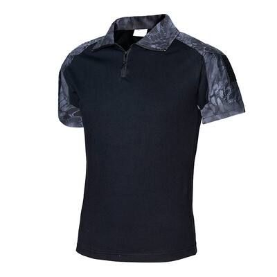 Muška kamuflažna majica za planinarenje Taktičke borbene majice na otvorenom Muška majica za penjanje kratkih rukava Kampiranje i pecanje Gornja muška odjeća za lov