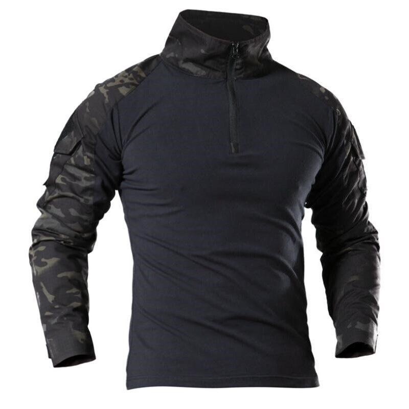 Proljeće Jesen Taktičke majice za planinarenje na otvorenom Muška brzosušeća prozračna vojna kamuflažna odjeća za lov Planinarenje Kampiranje