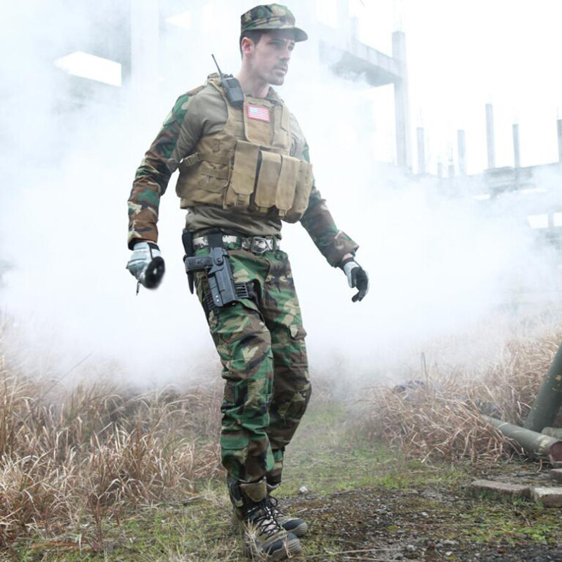 Proljeće Jesen Taktičke majice za planinarenje na otvorenom Muška brzosušeća prozračna vojna kamuflažna odjeća za lov Planinarenje Kampiranje