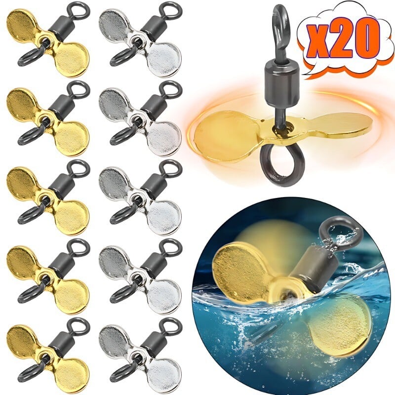 10/20Pcs Plug Casting Fly Propeller Spin Spinnerbait Topwater Ribolov Mamac Noževi od nehrđajućeg čelika Custom Spinnerbait Prop Fishing