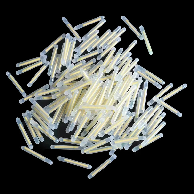 50PCS Firefly Fluorescentno svjetlo za štap za ribolov Svjetlo za plutajući štap Tamno svjetleći štap za vanjski ribolov Fluorescentno svjetlo za štap