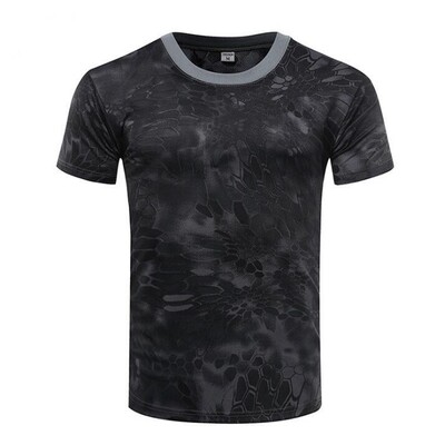 Muška maskirna meka borbena taktička majica kratkih rukava Brzo sušeća majica s kratkim rukavima Kamuflažne majice za lov na otvorenom Vojna vojna majica