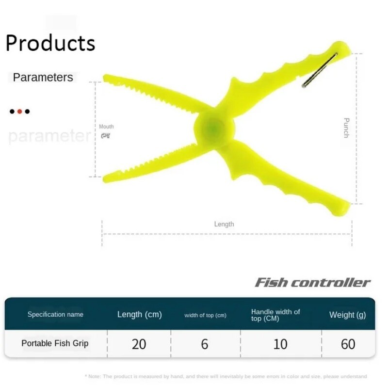 Rybárske kliešte z ABS plastu, svorka na ryby, uvoľňovací nástroj na ryby, držiak tela ryby, kliešte, nožnice, rybárske kliešte