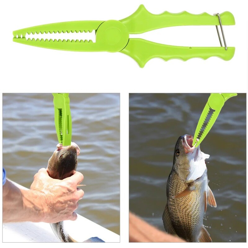 Rybárske kliešte z ABS plastu, svorka na ryby, uvoľňovací nástroj na ryby, držiak tela ryby, kliešte, nožnice, rybárske kliešte