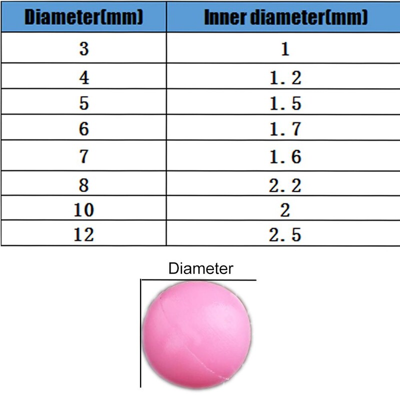 100 τμχ Νέα πώματα μικτού χρώματος PE Πλαστικά Ψάρεμα Σταυρωτές Χάντρες Τρυπάνι Διπλοί Πλοοί Πέρλες Μπάλες