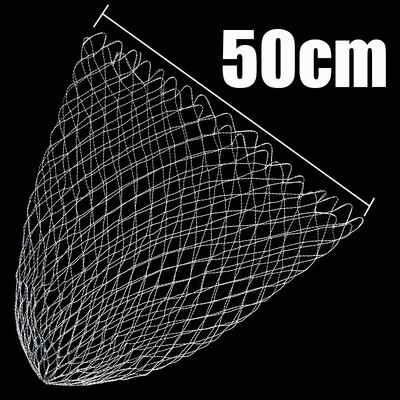 40cm50cm 60cm PE najlonske ribarske mreže Ribolovni pribor Sklopiva mreža u obliku romba Sklopiva mreža za uranjanje Sve za proizvode za ribolov