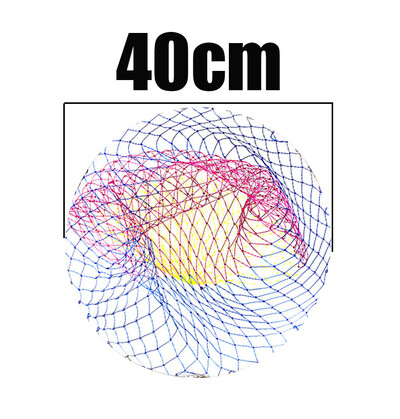 40cm50cm 60cm PE najlonske ribarske mreže Ribolovni pribor Sklopiva mreža u obliku romba Sklopiva mreža za uranjanje Sve za proizvode za ribolov
