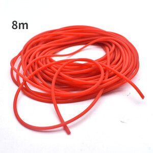 2 mm puna gumena struna za pecanje, elastična traka za pecanje, 2-12 m, elastična teniska praćka, vezana struna, uže za pecanje