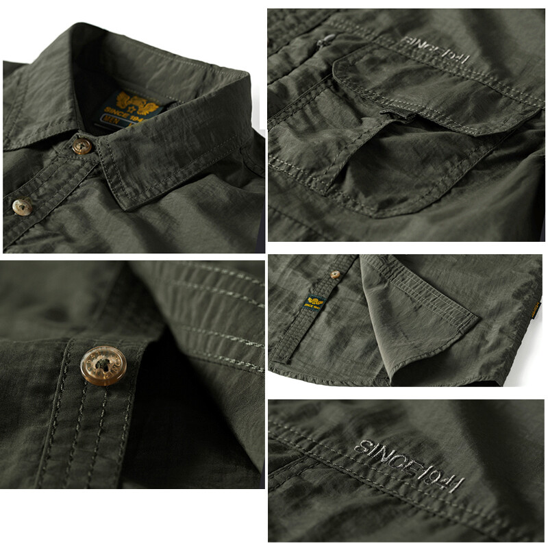 TRVLWEGO Muška brzosušiva majica Vodootporna Taktička majica kratkih rukava za planinarenje na otvorenom Muška lovna borbena majica