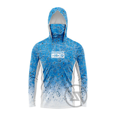 HotSale Mask Hoodies Πουκάμισα ψαρέματος Βροχερή περίοδος για κυνήγι Αναρρίχηση Κάμπινγκ Πεζοπορία UV UPF Breathable RIGHTTRACK Ρούχα