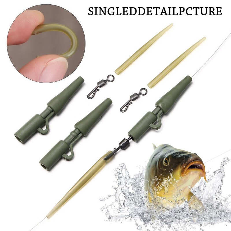 40 komada pribora za pecanje šarana, kopča za olovu, brza izmjena, okretni rep, gumeni rukavi protiv zapetljanja, oprema za šarana, grubi ribolovni pribor
