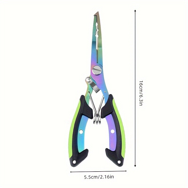 1 kom višenamjenskih ribarskih kliješta, rezač strune od nehrđajućeg čelika, prijenosni otvarač za prsten, alat za pecanje
