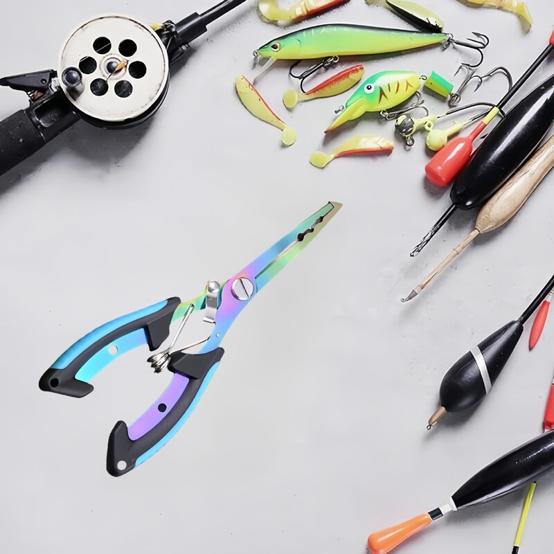 1 kom višenamjenskih ribarskih kliješta, rezač strune od nehrđajućeg čelika, prijenosni otvarač za prsten, alat za pecanje