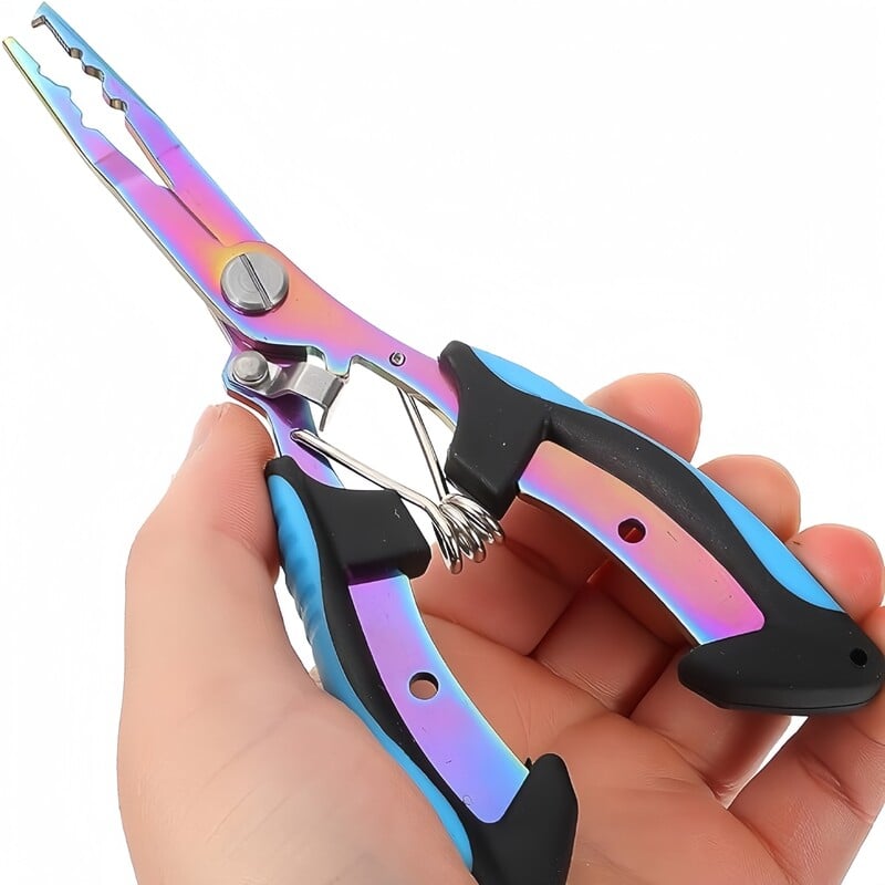 1 kom višenamjenskih ribarskih kliješta, rezač strune od nehrđajućeg čelika, prijenosni otvarač za prsten, alat za pecanje