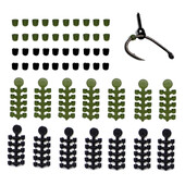 15 τμχ Χάντρες με πώμα γάντζου Pop Up Boilies Bait Screws Hair Chod Ronnie Rig for Carp Fishing Terminal Tackle Accessories Equipment