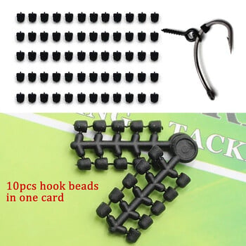 15 τμχ Χάντρες με πώμα γάντζου Pop Up Boilies Bait Screws Hair Chod Ronnie Rig for Carp Fishing Terminal Tackle Accessories Equipment