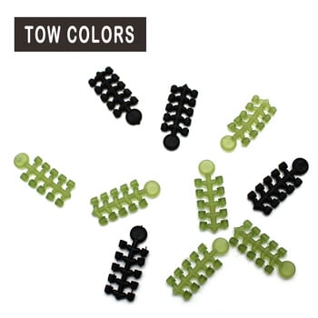 15 τμχ Χάντρες με πώμα γάντζου Pop Up Boilies Bait Screws Hair Chod Ronnie Rig for Carp Fishing Terminal Tackle Accessories Equipment