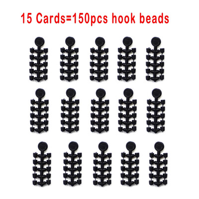 15 τμχ Χάντρες με πώμα γάντζου Pop Up Boilies Bait Screws Hair Chod Ronnie Rig for Carp Fishing Terminal Tackle Accessories Equipment