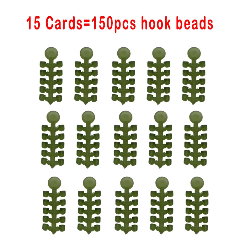 15 τμχ Χάντρες με πώμα γάντζου Pop Up Boilies Bait Screws Hair Chod Ronnie Rig for Carp Fishing Terminal Tackle Accessories Equipment