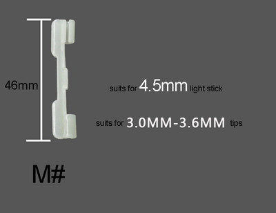Suport pentru undiță luminos, 8 buc, NOU Suport pentru undiță de pescuit de noapte, Suport pentru lumină, Clip folosit la undița pentru bățul de lumină chimică J308