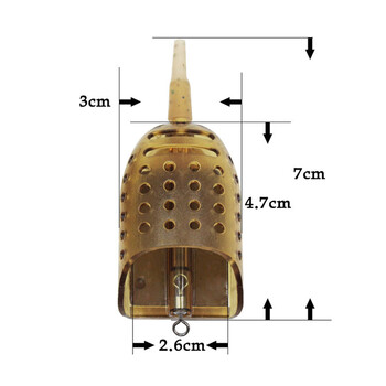 1-5 τμχ Carp Fishing Bait Feeder Method Thrower Carp 30/40/50g Bait Thrower Fishing Tackle Feeder Fishing Supplies Πρακτικό εργαλείο