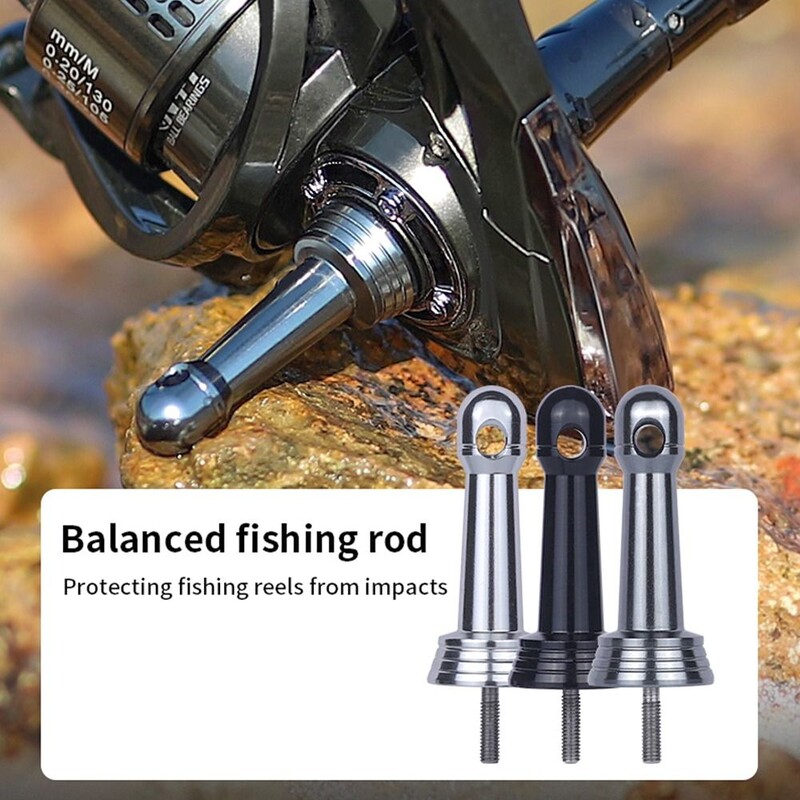 Rela za pecanje od aluminijske legure Stalak za ravnotežu Lagana stabilizirajuća rola s ručkom za ravnotežu s rupom za vješanje