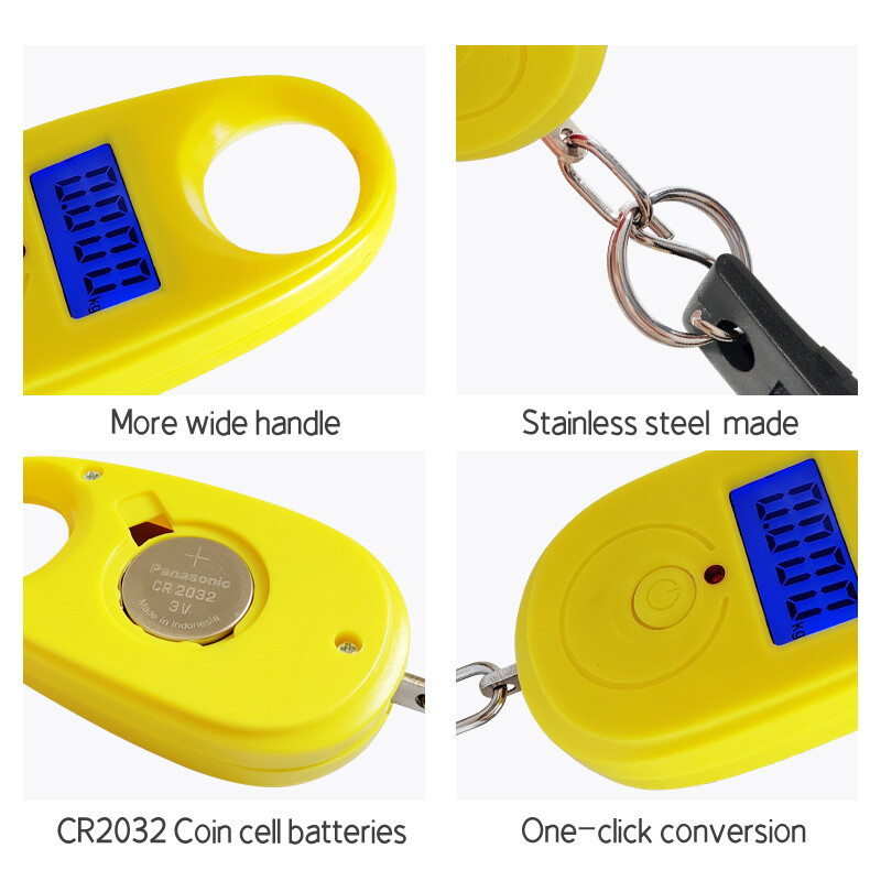 Ručka za pecanje Štipaljka za ribu Mini digitalna elektronička vaga s baterijom Plastična ručka za usne za ribu Oprema za vanjska putovanja Oprema za more