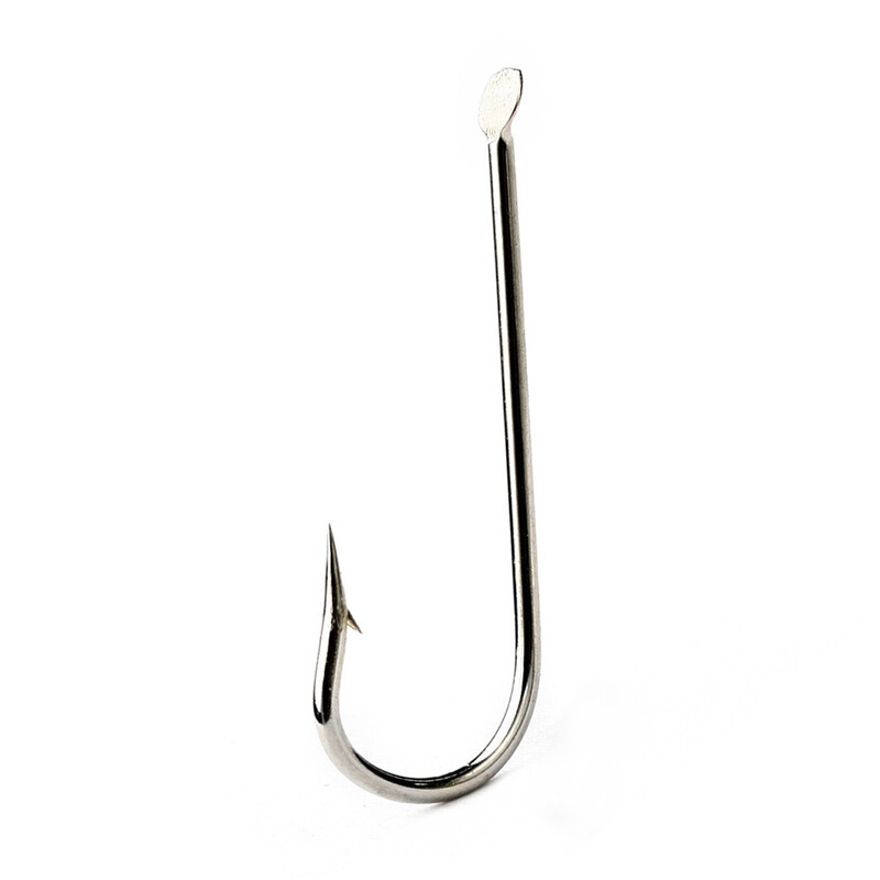 FISH KING 100 de bucăți 1799N cârlige de pescuit din oțel cu conținut ridicat de carbon plat 1 #-10 # accesorii de pescuit cârlig rotund îndoit ghimpat