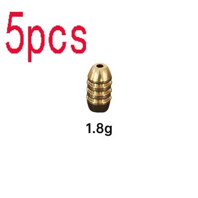5 komada mjedenih utega utega 1,8 g 3,5 g 5 g 7 g 10 g mesinganih utega utega bez olova Utezi za Texas Rig