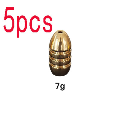 5 komada mjedenih utega utega 1,8 g 3,5 g 5 g 7 g 10 g mesinganih utega utega bez olova Utezi za Texas Rig