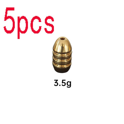 5 komada mjedenih utega utega 1,8 g 3,5 g 5 g 7 g 10 g mesinganih utega utega bez olova Utezi za Texas Rig
