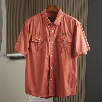 Ljetne pamučne ležerne košulje kratkih rukava Tanke široke muške borbene taktičke kargo radne majice u vojnom stilu M-5XL