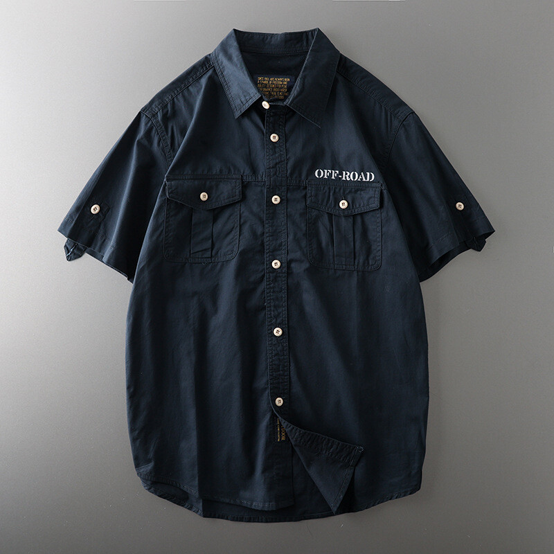 Ljetne pamučne ležerne košulje kratkih rukava Tanke široke muške borbene taktičke kargo radne majice u vojnom stilu M-5XL