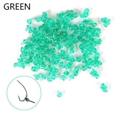 100KOM Hot Outdoor Sports Ronnie Rig 3 boje Ribolov Hair Chod Hook Stops Beads Pop UP Boilies Stop Carp Fishing Stoper