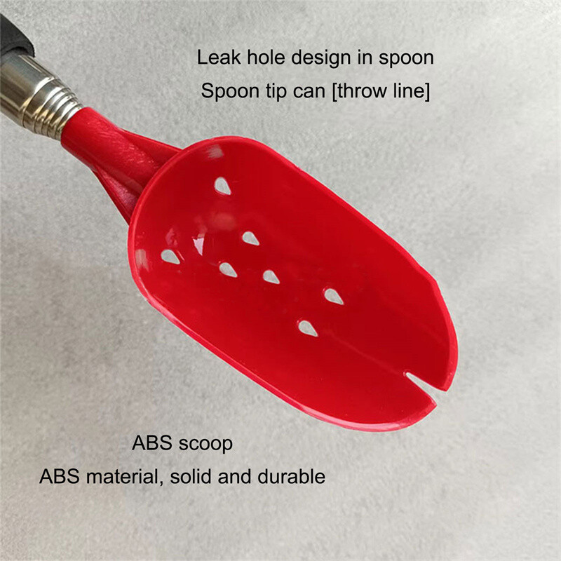 1PC Žlica za bacanje mamaca za pecanje s ručkom Teleskopski mamci za pecanje sa 7 odjeljaka Alati Metalni štap za bacanje Ribolov šarana