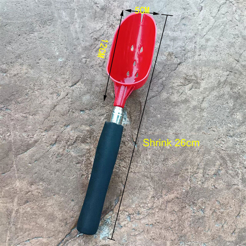 1PC Žlica za bacanje mamaca za pecanje s ručkom Teleskopski mamci za pecanje sa 7 odjeljaka Alati Metalni štap za bacanje Ribolov šarana