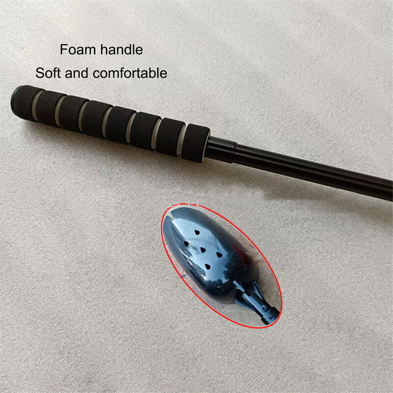 1PC Žlica za bacanje mamaca za pecanje s ručkom Teleskopski mamci za pecanje sa 7 odjeljaka Alati Metalni štap za bacanje Ribolov šarana