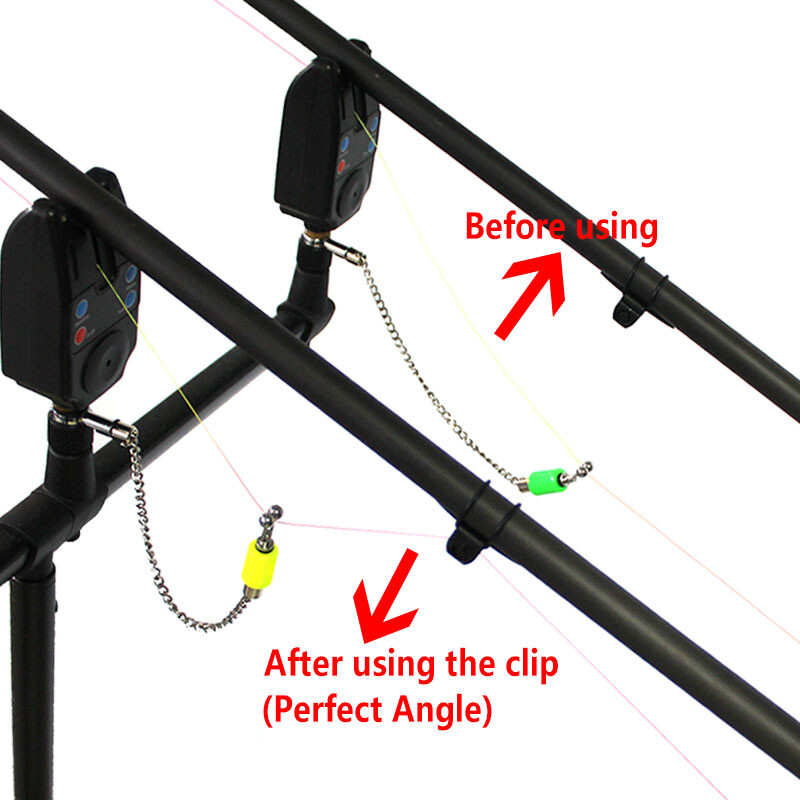 2 komada dodataka za šaranske štapove za pecanje šaranske špule za pecanje Alarm Indikator Swinger za ribolov šarana Najlonska glavna struna za ribolov Mini kopča