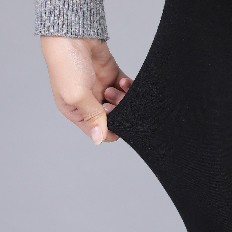 Leggings de dama supradimensionati de primavara si toamna, jambiere din bumbac pur cu margele, pantaloni subtiri de dama, universali cu perle