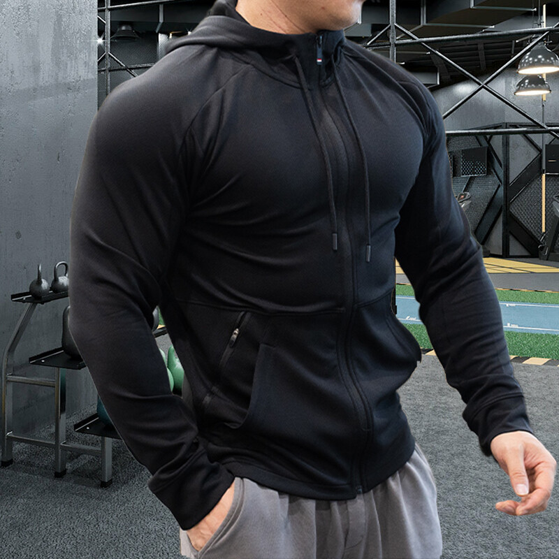 Visokokvalitetne sportske majice s kapuljačom za muškarce Fitness Jakna vrhunske marke Teretana Trčanje Jogging Sportska odjeća Debeli kaput čuva toplinu i otporan na vjetar 26