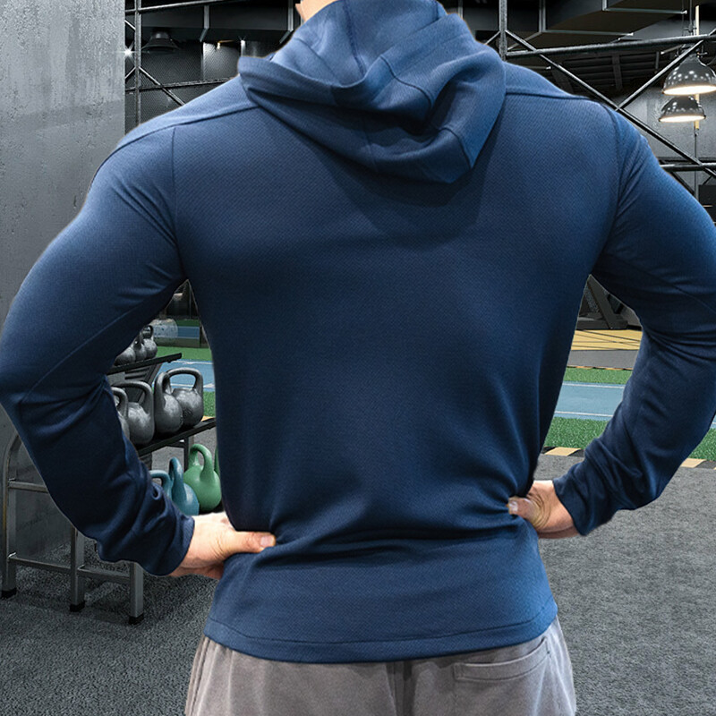 Visokokvalitetne sportske majice s kapuljačom za muškarce Fitness Jakna vrhunske marke Teretana Trčanje Jogging Sportska odjeća Debeli kaput čuva toplinu i otporan na vjetar 26