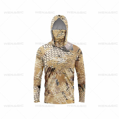 Pelagic Gear Nauji žvejybos marškinėliai Upf 50 ilgomis rankovėmis su gobtuvu veido dangtelis Camisa Pesca viršutiniai drabužiai, apsaugantys nuo UV spindulių, žvejybos veido kaukė, drabužiai