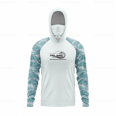 pelaginiai įrankiai Vyriški gaubtai Žvejybos marškinėliai ilgomis rankovėmis Žvejybos apranga žvejybos marškinėliai UV apsauga žvejybos marškinėliai Žvejybos drabužiai