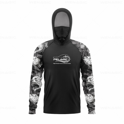 pelaginiai įrankiai Vyriški gaubtai Žvejybos marškinėliai ilgomis rankovėmis Žvejybos apranga žvejybos marškinėliai UV apsauga žvejybos marškinėliai Žvejybos drabužiai
