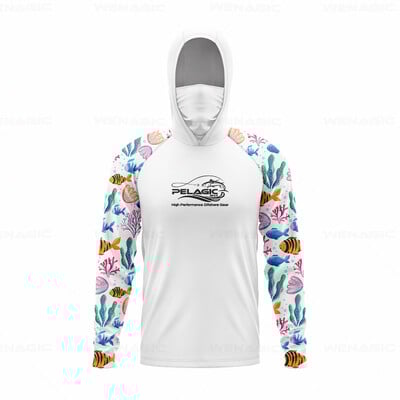 pelaginiai įrankiai Vyriški gaubtai Žvejybos marškinėliai ilgomis rankovėmis Žvejybos apranga žvejybos marškinėliai UV apsauga žvejybos marškinėliai Žvejybos drabužiai